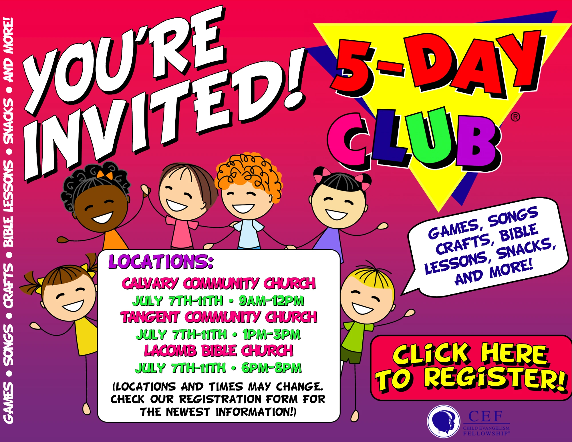 5-Day Club Flyer