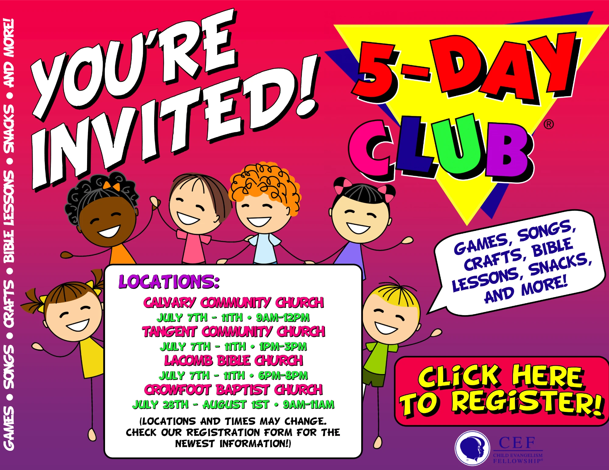 5-Day Club Flyer